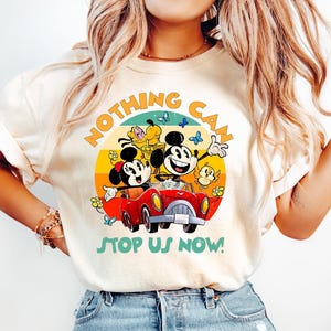 Disney Mickey & Minnie's Runaway Railway Nothing Can Stop Us Now Shirt, WDW Magic Kingdom Disneyland Family Vacation Holiday Gift