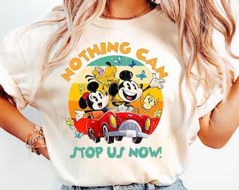 Disney Mickey & Minnie's Runaway Railway Nothing Can Stop Us Now Shirt, WDW Magic Kingdom Disneyland Family Vacation Holiday Gift
