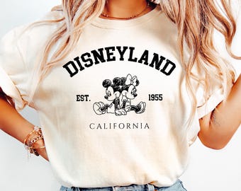 Disneyland California T Shirt, Disneyland Est. 1955 Shirt, Disneyworld Shirt, Disney Shirt, Mickey And Friends Shirt, Disney family shirt