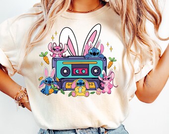 Lilo Stitch Happy Easter Shirt, Disney Stitch Happy Easter Shirt, Easter Disney Stitch Shirt, Disney Easter Shirt, Disney Happy Easter Shirt