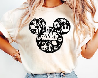 Star Wars Disney Shirt, Star Wars Shirt, Star Wars Mickey Ear Shirt,Mickey Death Star, Star Wars Shirt, Disney World Shirt, Star Wars  shirt