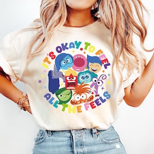Sudadera "Está bien sentir todas las emociones", suéter de Disney, sudadera de terapia, camiseta para maestros, regalo para maestros, camiseta BCBA, camiseta de terapia del habla