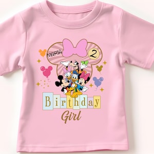 Birthday Girl Shirt, Disney Birthday Party, Kids Birthday Gift, Disneyland Birthday Trip, Disneyworld Shirt, Disney Family Shirt