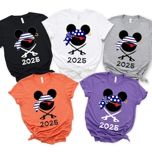 Disney Pirates of Caribbean Shirt, Custom Disney Pirates Family Shirts, Pirate Tee, Pirate&#39;s Life, Disney Cruise Shirt, Mickey and Friends