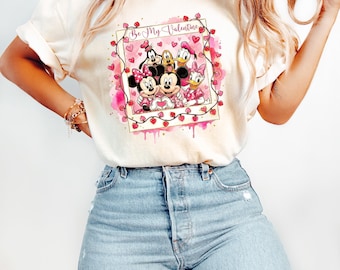 Disney Valentines Day T-Shirt, Be Mine Sweatshirt, Happy Valentines Day Shirt, Disney Couple Shirt, Mickey And Friends Valentine Shirt