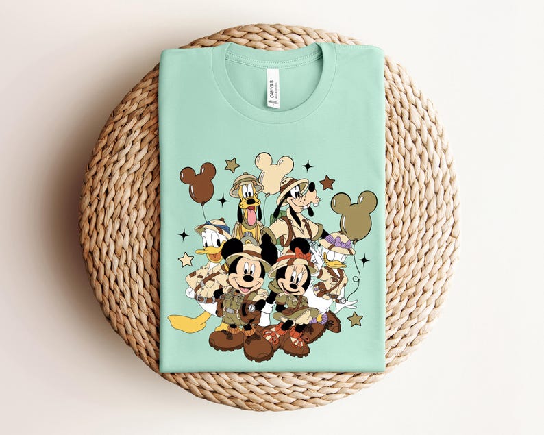 Wild Trip Sweatshirt, Mickey and Friends Shirt, Family Trip 2026 Safari Shirt, Disney Friends Shirt, Family Vacation Tee, Disneyland Trip image 2