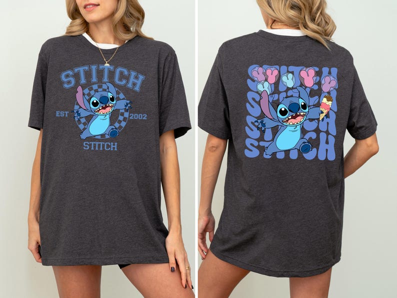 Disney Stitch Est. 2002 Shirt, Stitch T Shirt, Cute Stitch Shirt, Disney Shirt, Stitch Snacks Shirt, Stitch Disneyland Shirt image 4