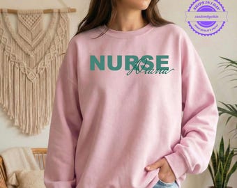 Custom Nurse Name Sweatshirt — Personalized Nursing Shirt, RN Graduation Tee