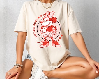 Future Boss Minnie Mouse Shirt, Vintage Minnie, Disney Vacation Shirt, Disneyland Minnie Shirt, Magic Kingdom Shirt Classic Minnie Tee mouse