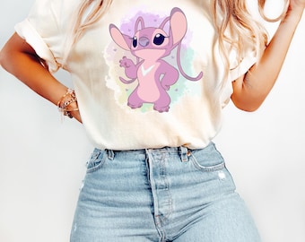Disney Angel Shirt, Disney Trip Angel Shirt, Angel Snacks Shirt,Pink Stitch Shirt, Stitch Tee, Disney Trip Shirt