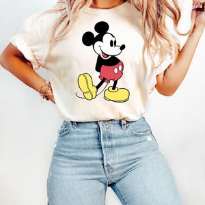 Disney Classic Mickey Mouse Pose Sweatshirt, Mickey Hoodie, Disneyland Holiday Vacation T-Shirt, Disney Retro T-Shirt image 1