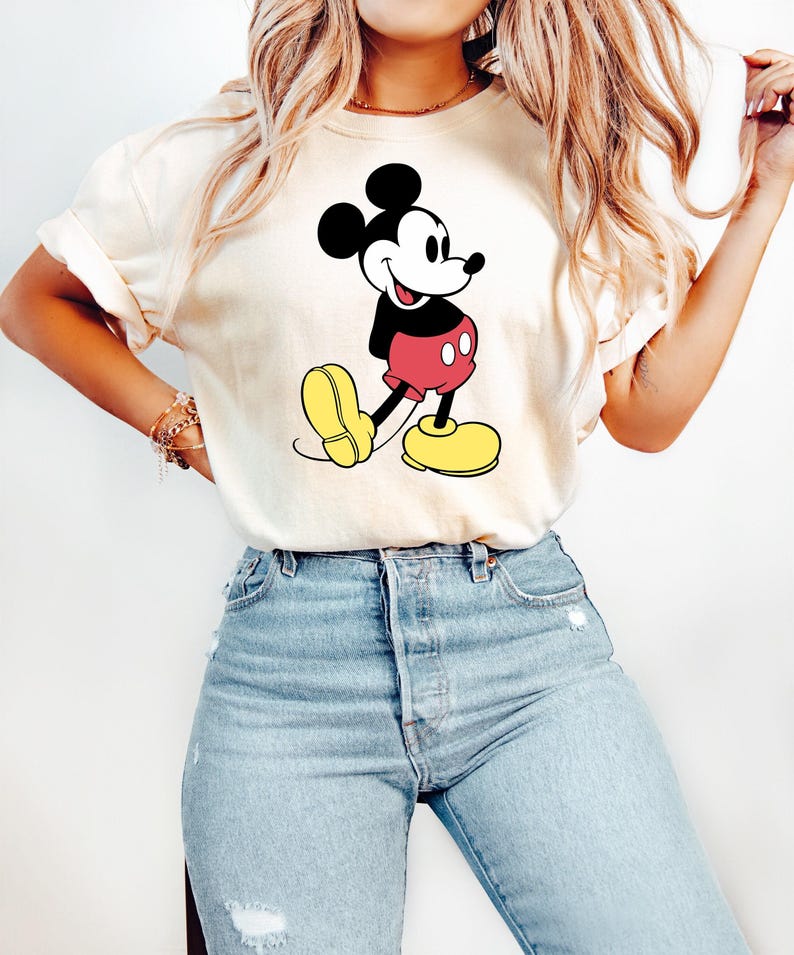 Disney Classic Mickey Mouse Pose Sweatshirt, Mickey Hoodie, Disneyland Holiday Vacation T-Shirt, Disney Retro T-Shirt image 1