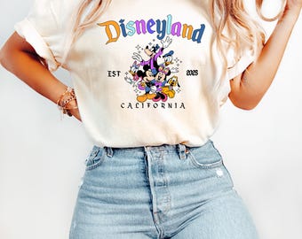 Disneyland California Shirt, Disneyland Est 2026 T-Shirt, Disneyland Vacation Shirt, Mickey And Friends Shirt, Retro Walt Disney Sweatshirt