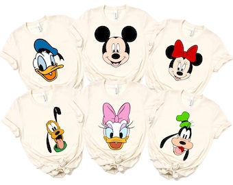 Retro Walt Disneyworld Shirt, Mickey And Friends Shirt, Disney Group Shirt, Disney Family Tee, Disney All Characters Shirt,Disney Trip Shirt