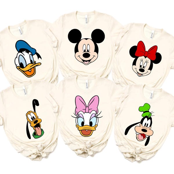 Camiseta retro de Walt Disneyworld, camiseta de Mickey y sus amigos, camiseta de grupo Disney, camiseta familiar Disney, camiseta de todos los personajes Disney, camiseta de viaje a Disney