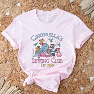 Jaq & Gus Gus Shirt, Disney Cinderella's Sewing Club Shirt, Disneyland Cinderella Est 1950 Shirt, Disneyworld Trip Shirt, Disney tee image 4