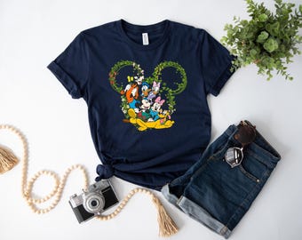 Floral Mickey Head Shirt,Disney Floral Mouse Ears Shirt,Flower Mickey Shirt,Floral Minnie Disney Shirt,Cute Disney Gift,Disney Vacation Tee