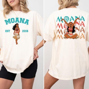 Disney Moana Est 2016 Shirt, Disney Moana Two Sided T-shirt, Princess Moana Sweatshirt, Disney Girls Trip Shirt, Disneyworld Trip Tee image 1