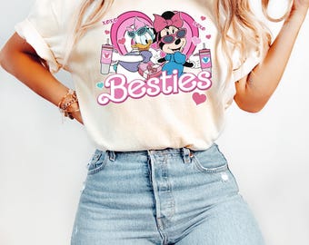 Disney Minnie and Daisy Besties Shirt, Disney Best Friends T-Shirt, WDW Girls Trip Sweatshirt, Disneyland Vacation Shirt, Gift for Girls