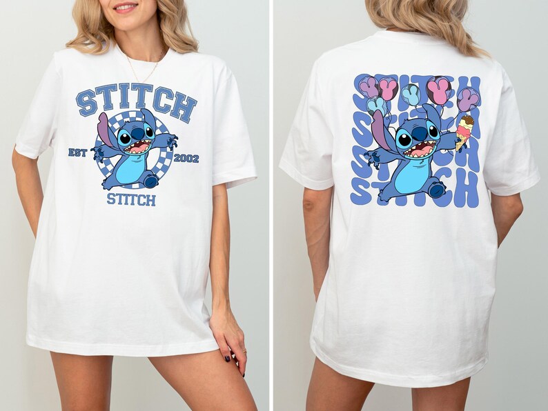 Disney Stitch Est. 2002 Shirt, Stitch T Shirt, Cute Stitch Shirt, Disney Shirt, Stitch Snacks Shirt, Stitch Disneyland Shirt image 2