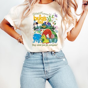 Vintage Disney World Famous A Bug's Life A Bug's Land Shirt, Disneyland T-Shirt, Heimlich Flik Hopper Princess Atta Bug shirt, Disney Tee