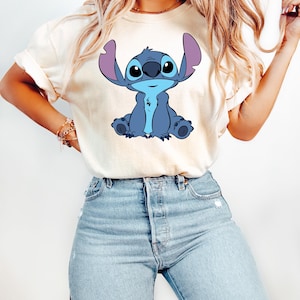Camiseta de Stitch, camiseta de cumpleaños, camiseta de viaje a Disney, camiseta de Stitch feliz, regalo para amantes de Disney, ropa para niños, camiseta de regalo, camiseta de Stitch Disneyworld imagen 1