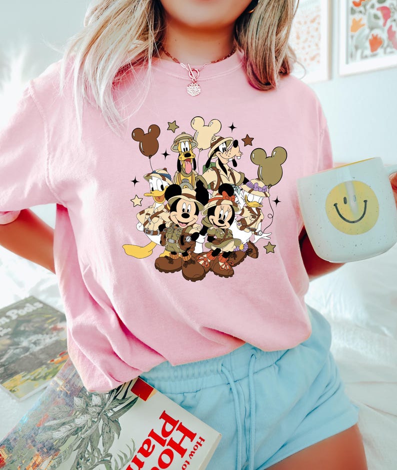 Wild Trip Sweatshirt, Mickey and Friends Shirt, Family Trip 2026 Safari Shirt, Disney Friends Shirt, Family Vacation Tee, Disneyland Trip image 3
