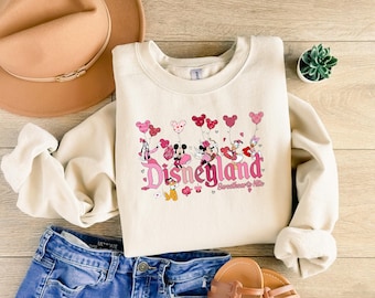 Disneyland Valentines Day Shirt, Mickey and Friends Shirt, Disneyland Vacation, Valentine's Day Disney Shirt, Gift for Girlfriend