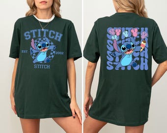 Disney Stitch Est. 2002 Shirt, Stitch T Shirt, Cute Stitch Shirt, Disney Shirt, Stitch Snacks Shirt, Stitch Disneyland Shirt