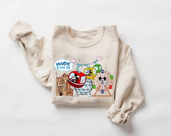 Vintage Mickey and Friends Skyliner Travel The World From Above Walt  Shirt, Epcot Disney Washed Tee, Walt Disney World Trip