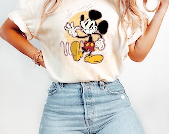 Disney Classic Mickey Mouse Pose Shirt, Mickey Shirt, Disney Character Tee, Disneyland Trip Shirt, Disney Vacation Shirt, Disneyland Shirts