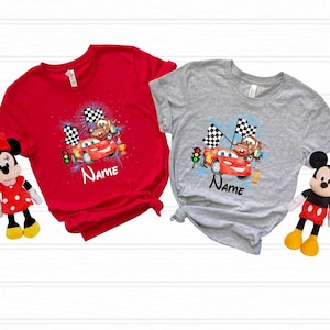 Disney Cars Birthday Shirt, Lightning McQueen Birthday Tee, Cars Family Birthday T-Shirts,Racing Series 95 Shirt, Pixar Car McQueen Shirt image 1