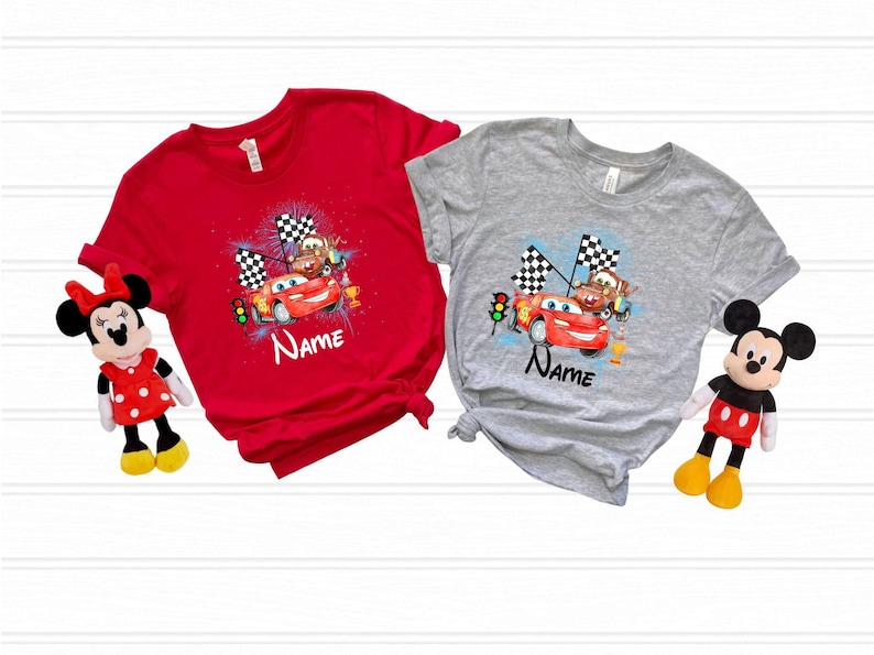 Disney Cars Birthday Shirt, Lightning McQueen Birthday Tee, Cars Family Birthday T-Shirts,Racing Series 95 Shirt, Pixar Car McQueen Shirt image 1