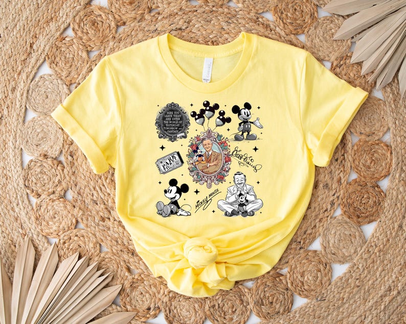 Retro Classic Mouse Holiday Theme Park Shirt, Mickey Mouse Balloons Shirt, Magic Ticket Tee, Family Vacation 2026, Walt Disney World Shirt image 3