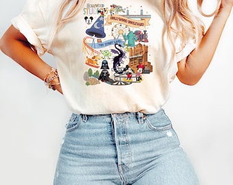 Pixar Shirt, Toy Story Land T-Shirt, Star Wars Disney Tee, Hollywood Studios Shirt, Retro Mickey Minnie Vacation Theme Park Tee
