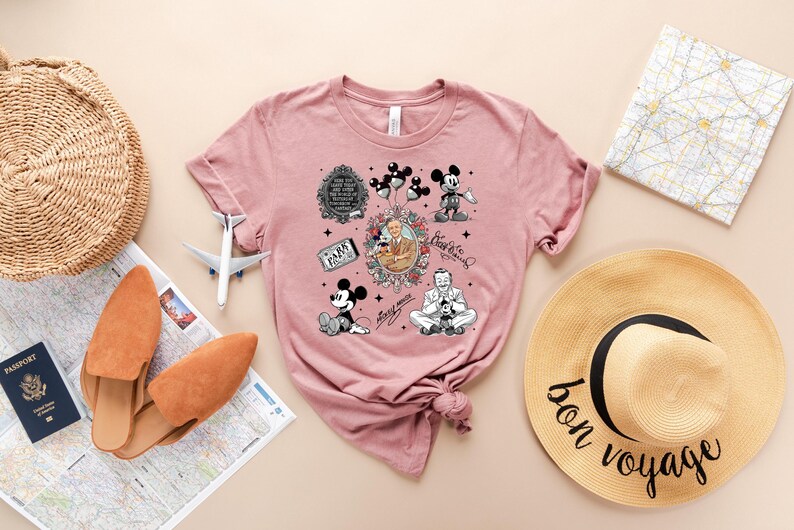 Retro Classic Mouse Holiday Theme Park Shirt, Mickey Mouse Balloons Shirt, Magic Ticket Tee, Family Vacation 2026, Walt Disney World Shirt image 2