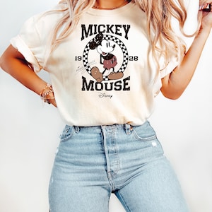 Retro Mickey Mouse Shirt, Vintage Mickey Shirt, Disney Vacation Shirt, Disneyland Mickey Shirt, Magic Kingdom Shirt, Classic Mickey Tee image 1
