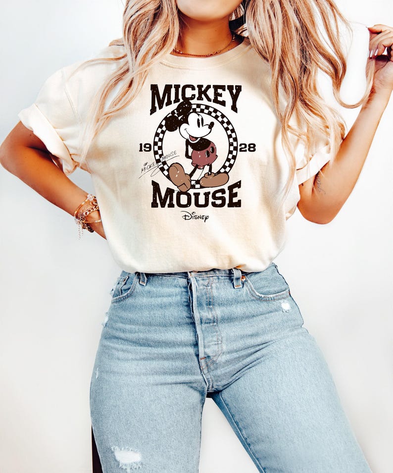 Retro Mickey Mouse Shirt, Vintage Mickey Shirt, Disney Vacation Shirt, Disneyland Mickey Shirt, Magic Kingdom Shirt, Classic Mickey Tee image 1
