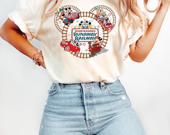 Disney Mickey & Minnie's Runaway Railway Nothing Can Stop Us Now Shirt, WDW Magic Kingdom Disneyland Family Vacation Holiday Gift