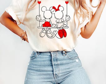 Disney Valentines Day Shirt, Mickey And Minnie Love Shirt, Valentines Day Sweater, Disney Trip Shirt, Disney Valentines Balloons Shirt