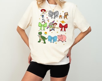 Coquette Toy Story Disney Shirt, Coquette Bow Disney Shirt, Disney Family Vacation Shirt, Woody Buzz Bullseye T-Rex