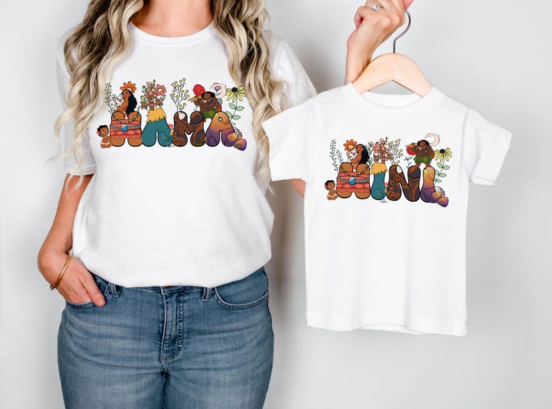 Disney Moana Family Shirts, Pua Mama & Mini Matching T-Shirts, Maui Father Tee, Disneyland Family Vacation Sweatshirt Bild 1