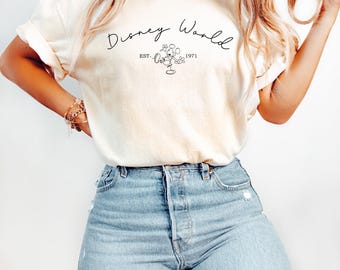 Disney World Est 1971 Shirt, Disney Shirt, Disneyworld Shirt, Disney Characters Vacation Shirt, Disney Friends Shirt