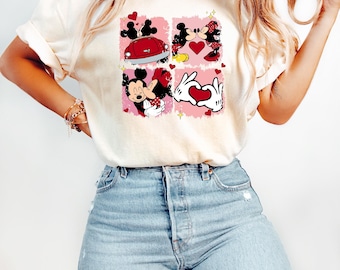 Disney Valentines Day Shirt, Mickey And Minnie Love Shirt, Valentines Day Sweater, Disney Trip Shirt, Disney Valentines Balloons Shirt