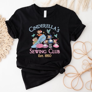 Jaq & Gus Gus Shirt, Disney Cinderella's Sewing Club Shirt, Disneyland Cinderella Est 1950 Shirt, Disneyworld Trip Shirt, Disney tee image 2