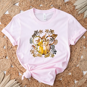 Disney Lion King Simba And Young Nala Hakuna Matata Retro Shirt, Magic Kingdom Unisex T-shirt Family Birthday Gift Adult Kid Toddler Tee