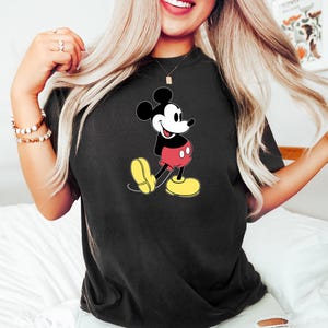 Disney Classic Mickey Mouse Pose Sweatshirt, Mickey Hoodie, Disneyland Holiday Vacation T-Shirt, Disney Retro T-Shirt image 2