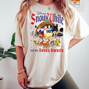 Disney Snow White Princess Watercolor Shirt, Snow White Seven Dwarfs Shirt, Disney Snow White Shirt, Disney Princess Shirt