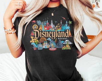 Disneyland Est 1955 California Shirt, Vintage Disneyland Sweatshirt, Disneyland Family vacation Hoodie, Disney mickey and friends Trip Shirt