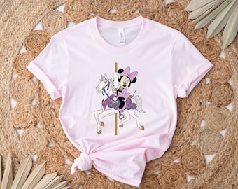 Mickey Minnie Carousel Shirt, Magical Kingdom T-shirt, Disney Theme Park T-Shirt, Disney Magical Carousel Tee, Mickey Minnie Couple Gift